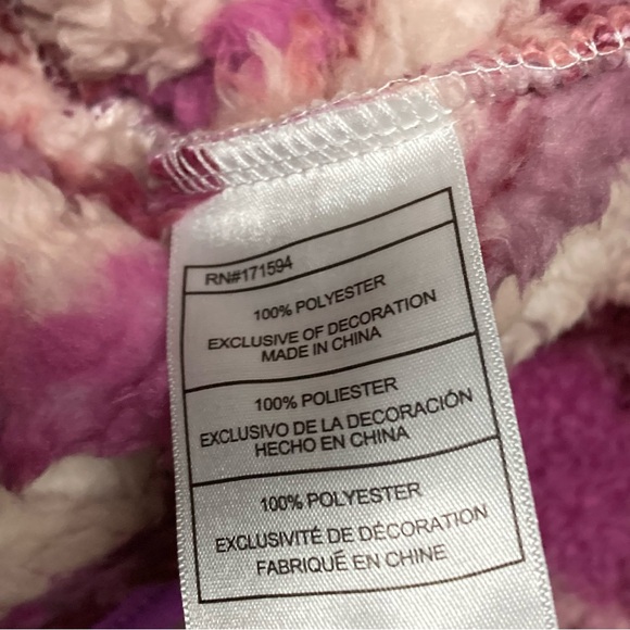 New Billabong Fuzzy Multicolor Zip-Up Jacket, size Medium - Picture 4 of 5